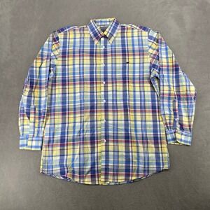 Properly Tied Homestead Collection Plaid Button Down Shirt Mens Large Multicolor